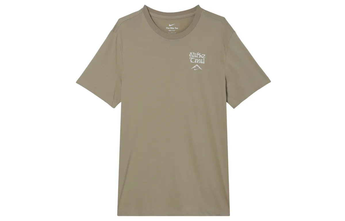 Nike DRI FIT Running T Shirt Men's Khaki