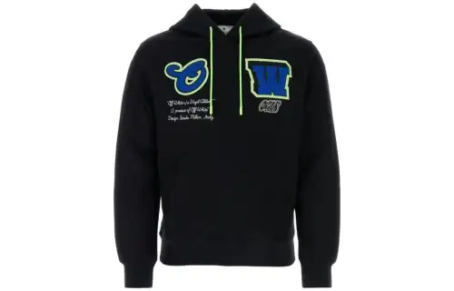OFF-WHITE Varsity Hammer cotton hoodie