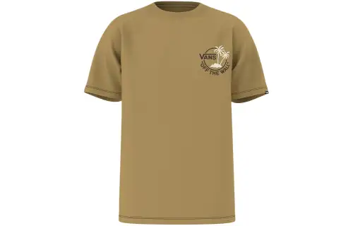 Vans T Shirts Men's Brown Crew Neck Moderate