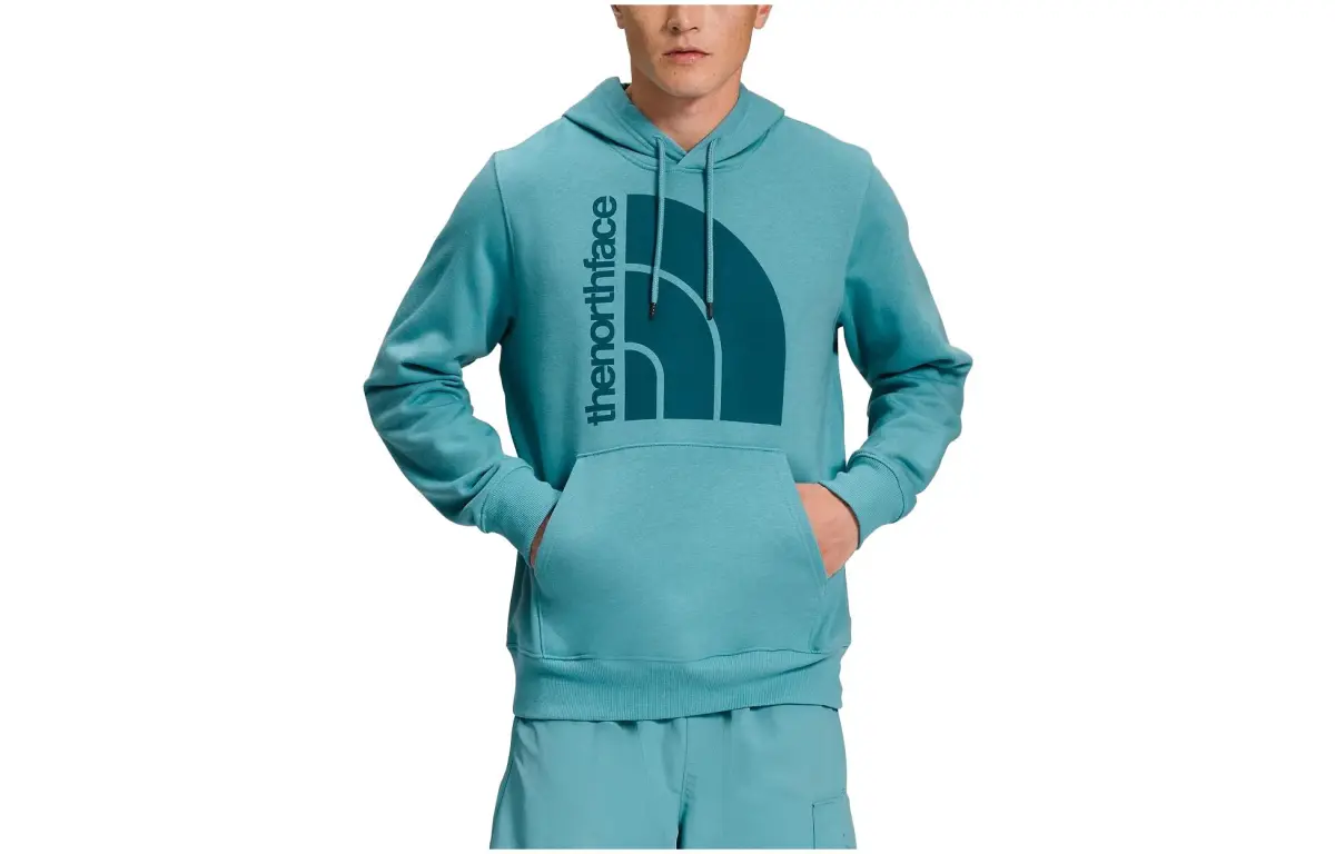 THE NORTH FACE Sweatshirts Men's Blue Coral Hooded Moderate Regular