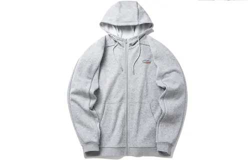 ANTA Life Collection Sweatshirts Men's Gray Heather Gray Hooded Moderate Cardigan