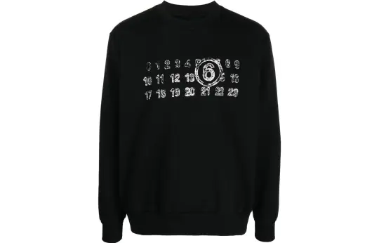 MM6 Maison Margiela Numbers motif Cotton Hoodie