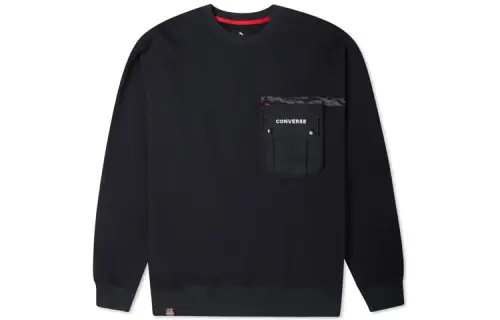 Converse New Year Series CrewNeck Pullover Sweatshirt Dark Black