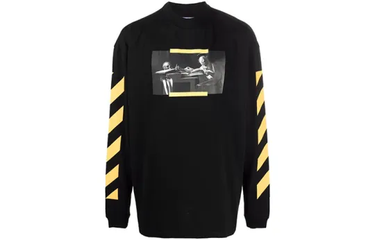 OFF-WHITE Caravaggio print long-sleeve T-shirt
