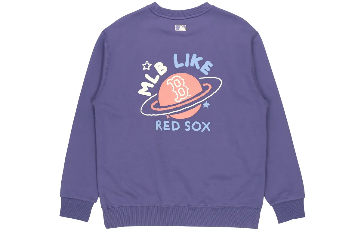 MLB Sweatshirts Unisex Purple Crew Neck Moderate