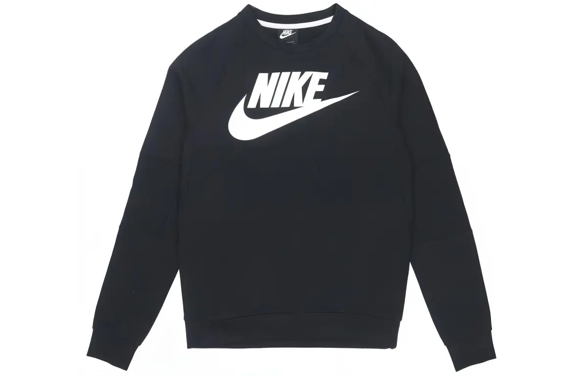 Nike Sweatshirts Men's Black Crew Neck Moderate Other