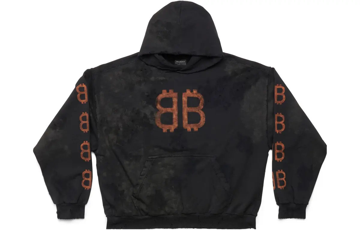 Balenciaga FW23 Sweatshirt Men's Regular Fit Black