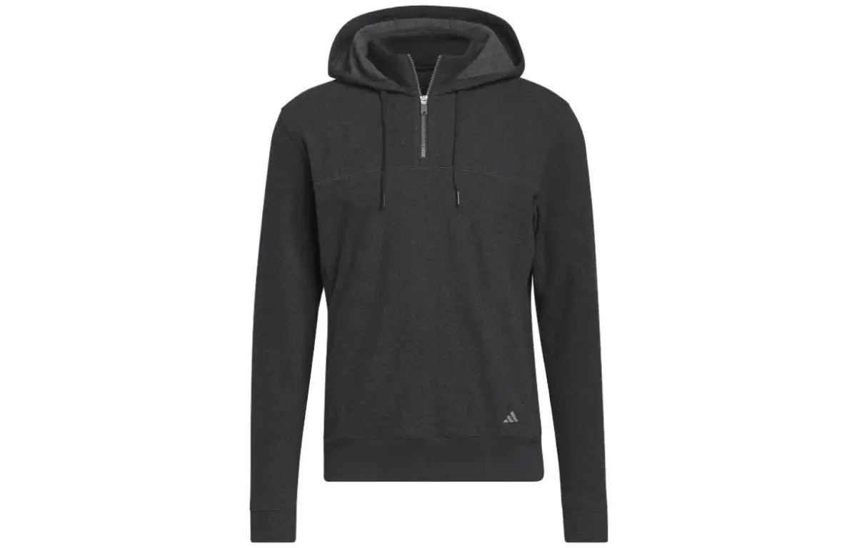 Adidas Sweatshirts Men's Black Hooded Moderate Regular