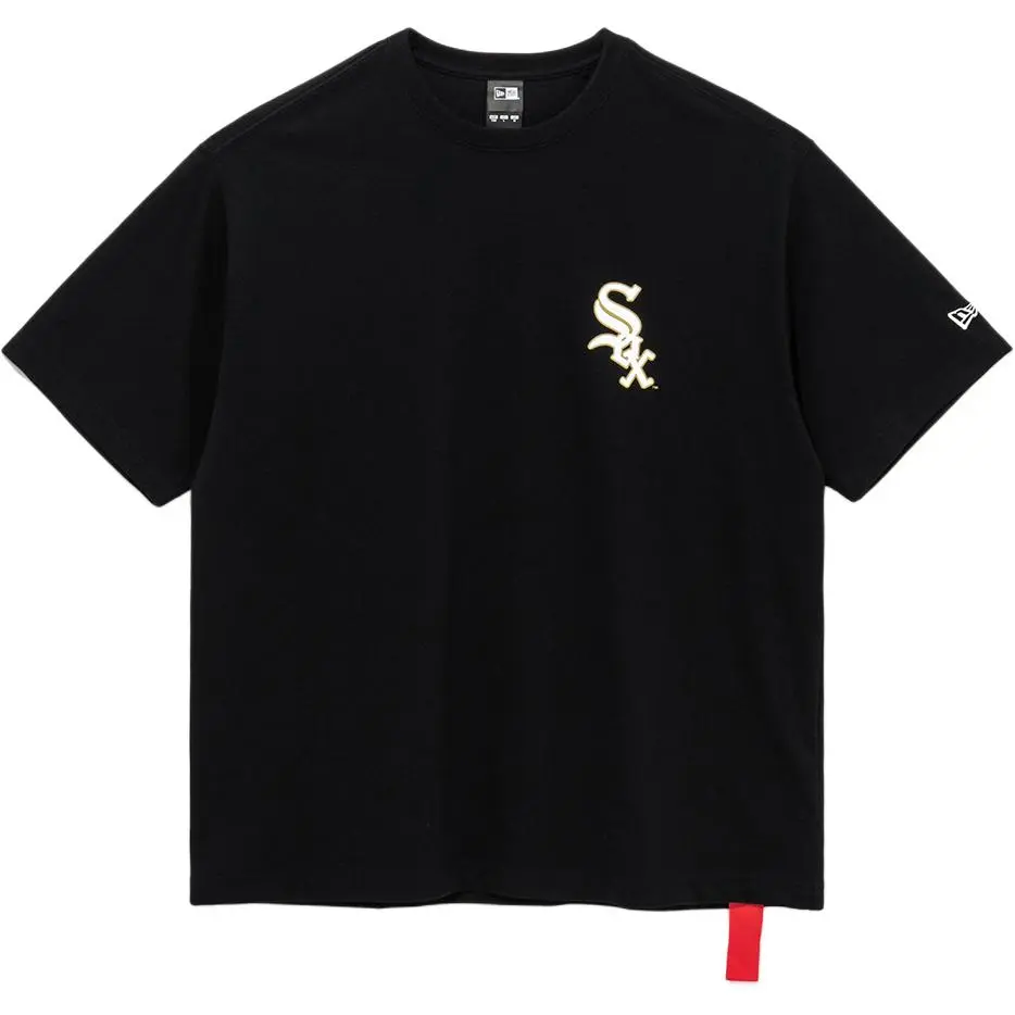New Era T-Shirts Men's Black Crew Neck