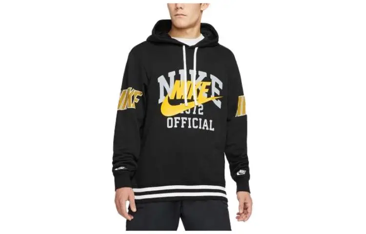 Nike logo-print hoodie