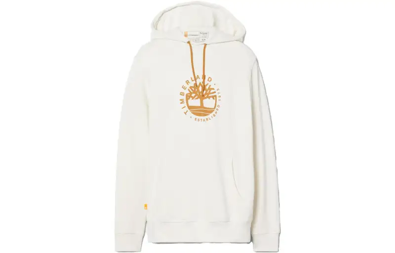 Timberland Sweatshirts Unisex Vintage White Hooded Moderate Regular