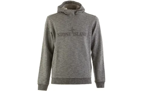 STONE ISLAND Sweatshirts Men's Gray Hooded Moderate Regular