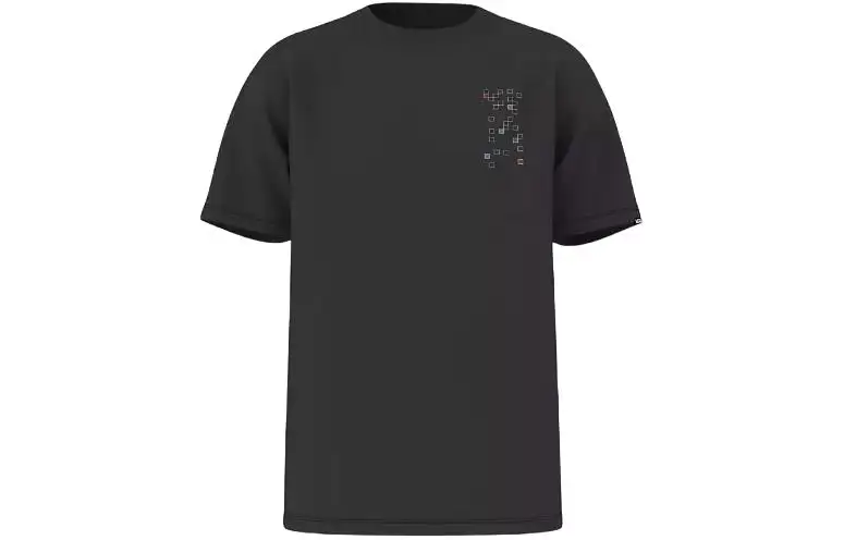 Vans T Shirts Men's Black Crew Neck Moderate Straight Fit