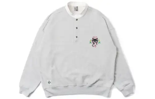 Chrome Hearts Sweatshirts Men's Gray Stand Collar Moderate Other