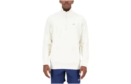 New Balance Sweatshirts Men's White Stand Collar Moderate Regular