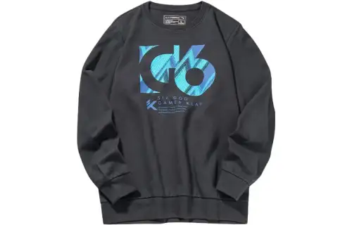 ANTA Sweatshirts Men's Black Crew Neck Moderate