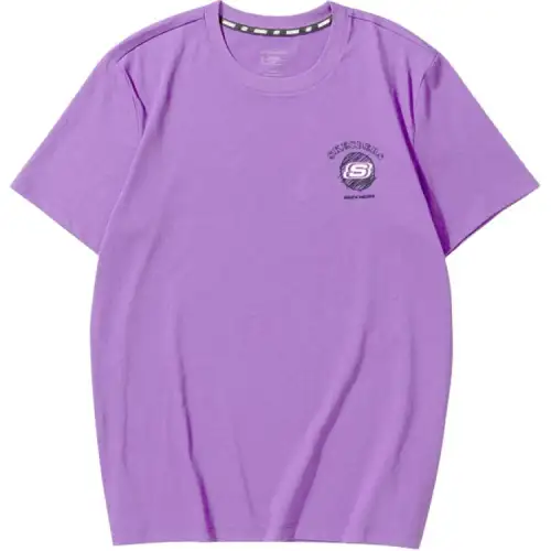 Skechers Colorful T Shirt Unisex Crystal Purple