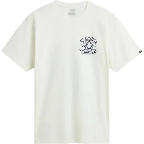 Vans T Shirts Men's White Crew Neck Moderate Straight Fit