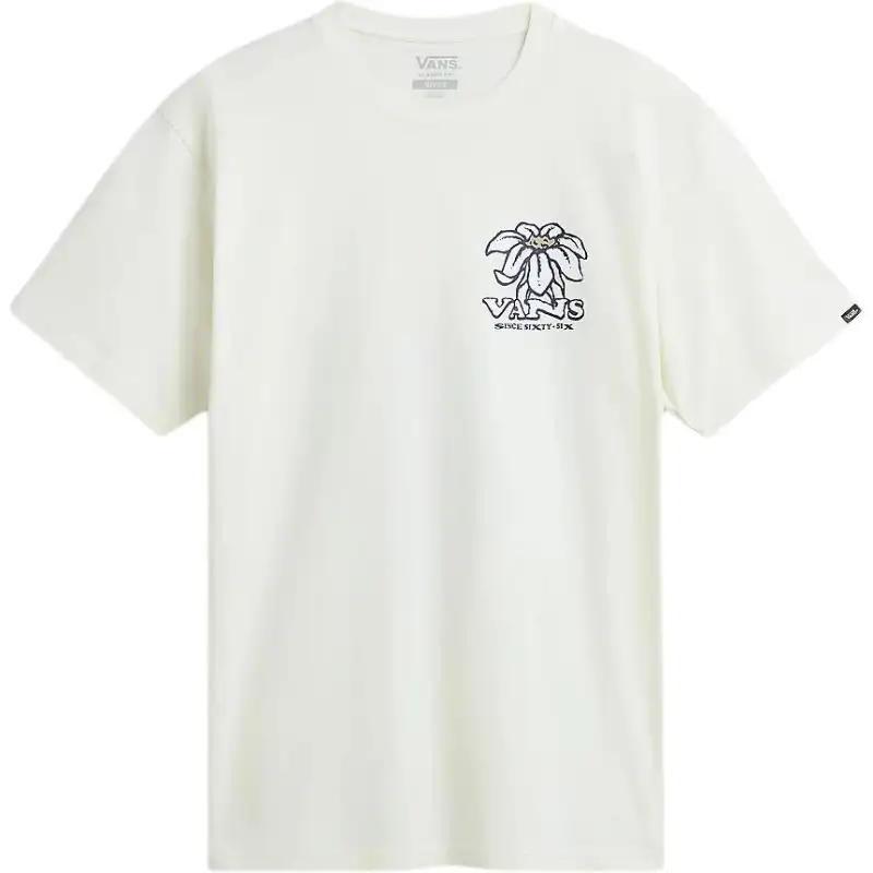 Vans T Shirts Men's White Crew Neck Moderate Straight Fit