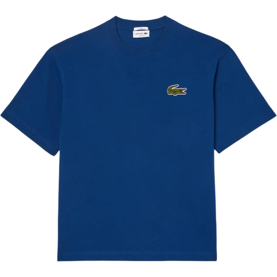 LACOSTE Loose Fit Heavy Badge T Shirt