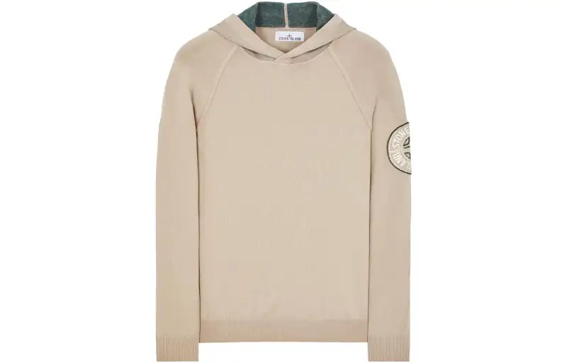 STONE ISLAND Sweatshirts Men's Beige Hooded Moderate Other