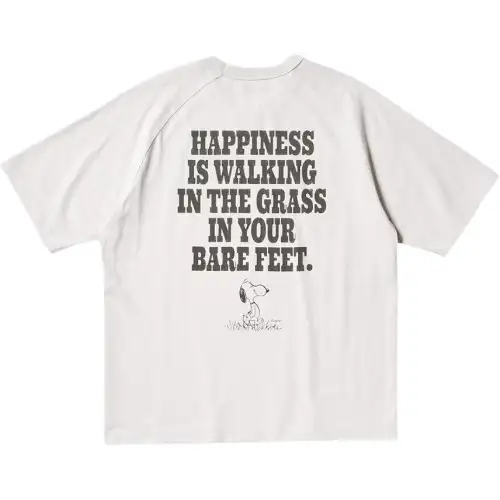 UNIQLO X PEANUTS T Shirt Unisex Light Gray