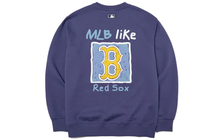 MLB Boston Red Sox Sweatshirt Unisex Dark Purple