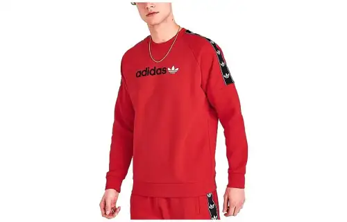 Adidas Originals Sweatshirts Men's Red Crew Neck Moderate Other
