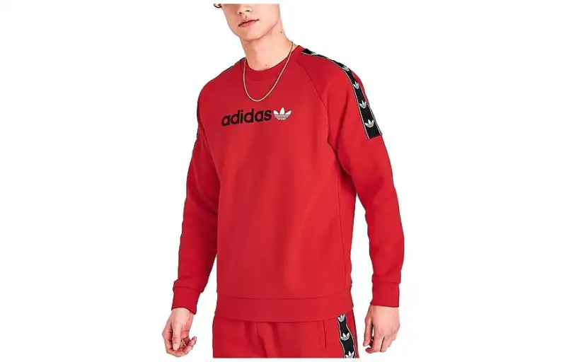 Adidas Originals Sweatshirts Men's Red Crew Neck Moderate Other