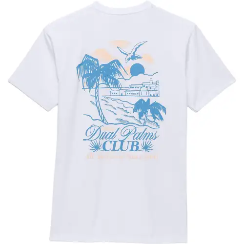 Vans Dual Palms Club T Shirt Men's White