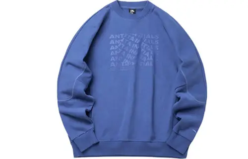 ANTA Sweatshirts Unisex Blue Crew Neck Moderate Regular