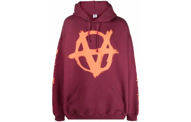 Vetements Double Anarchy Logo Hoodie