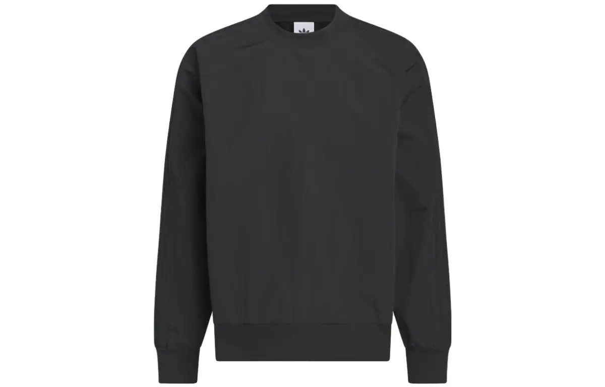 Adidas Originals Sweatshirts Unisex Black Crew Neck Moderate