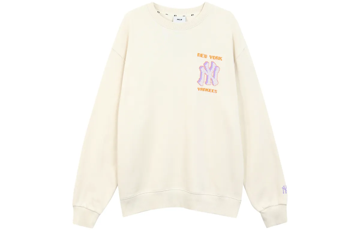 MLB Sweatshirt Unisex Cream White