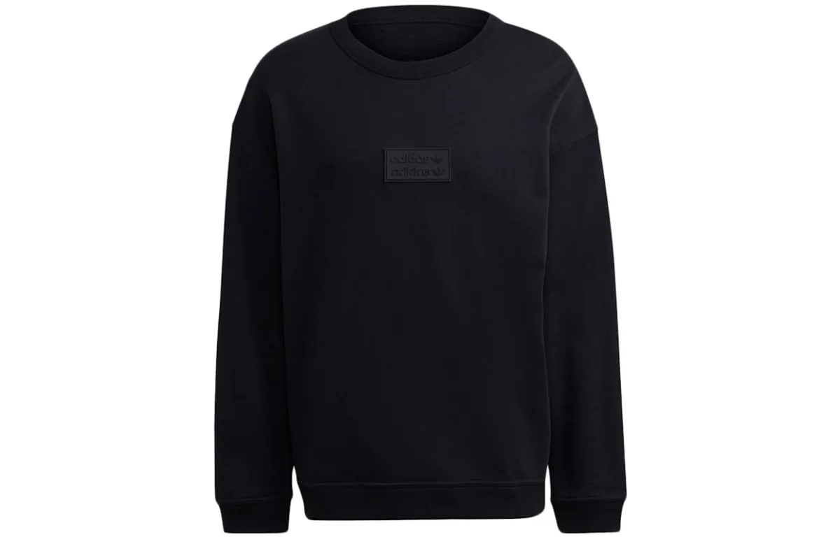 Adidas Originals RYV Sweatshirts Men's Black Crew Neck Moderate Regular