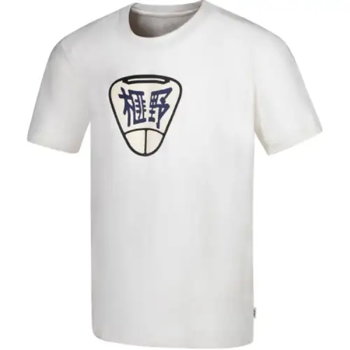 ASICS T Shirts Unisex White Crew Neck Moderate Straight Fit