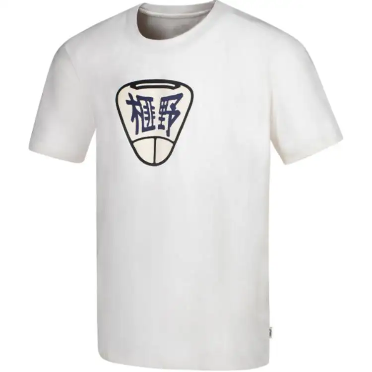 ASICS T Shirts Unisex White Crew Neck Moderate Straight Fit