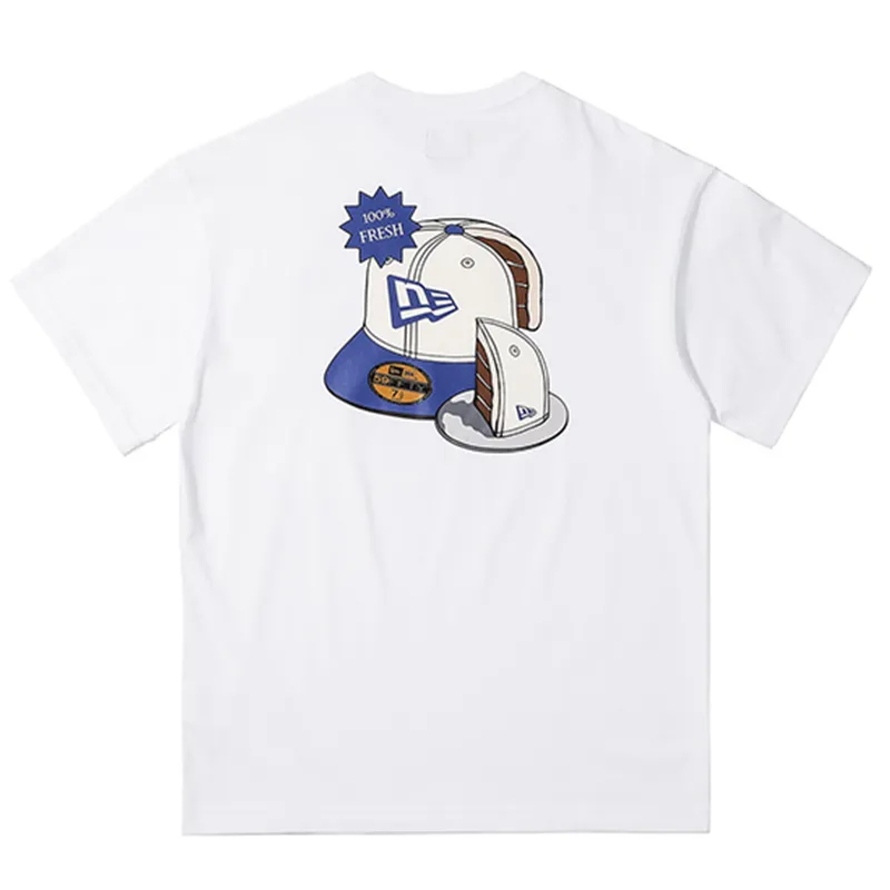New Era T-Shirts Unisex White Crew Neck Moderate