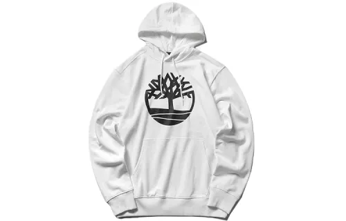 Timberland Sweatshirts Men's White Hooded Moderate Regular