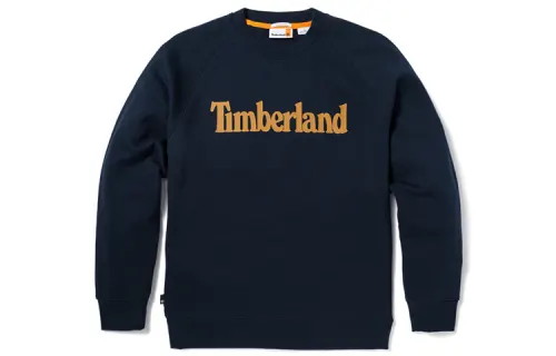 Timberland Sweatshirts Men's Dark Sapphire Crew Neck Moderate Regular