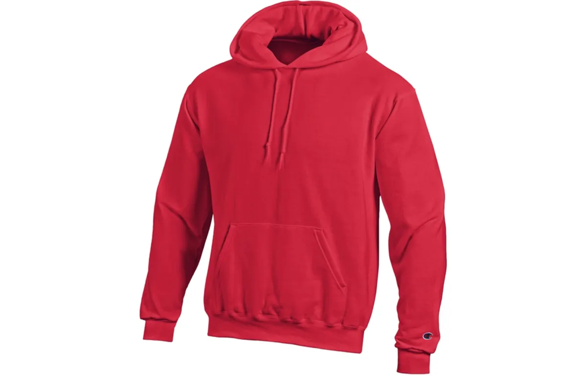 Champion Sweatshirts Unisex Red Hooded Moderate Regular