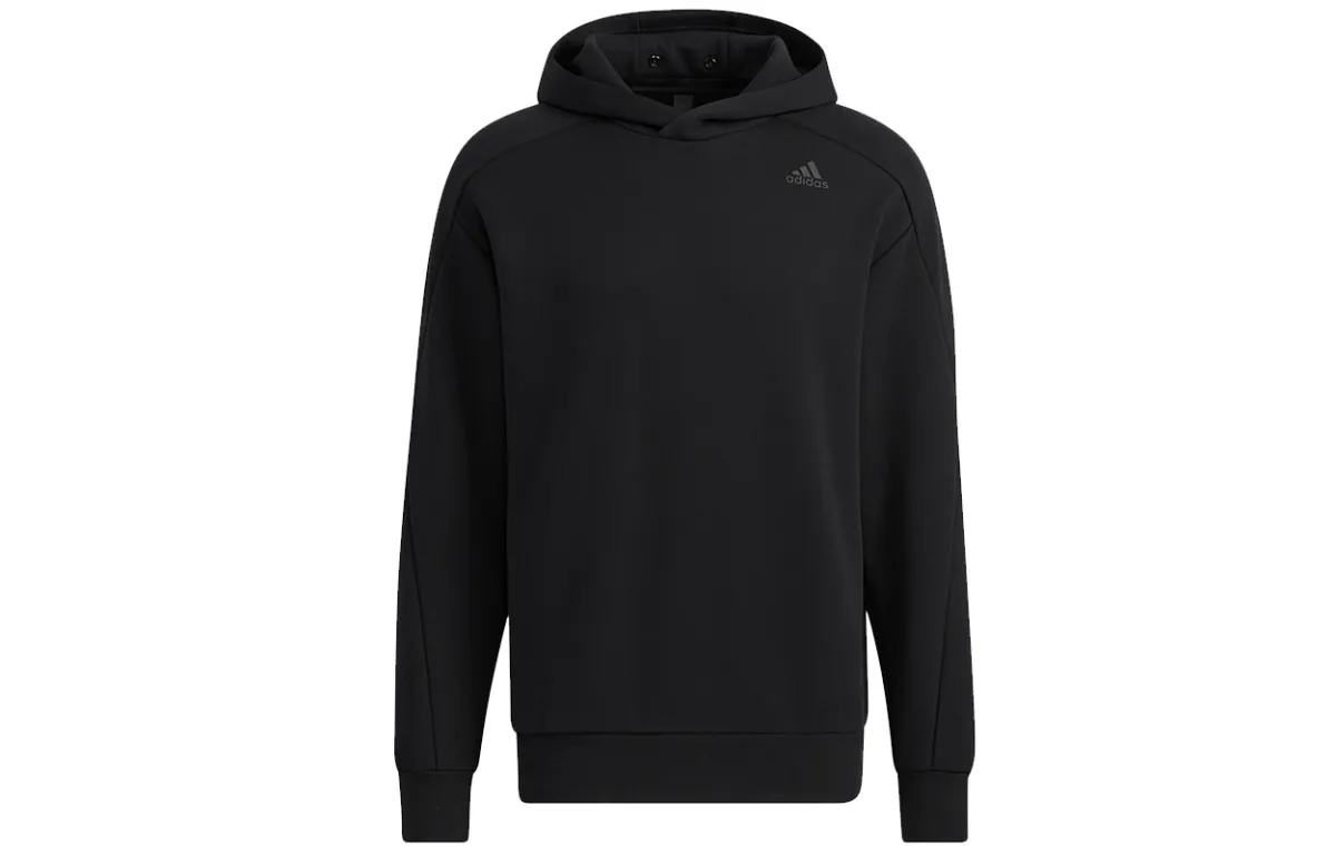 Adidas Sweatshirts Men's Black Hooded Moderate Regular