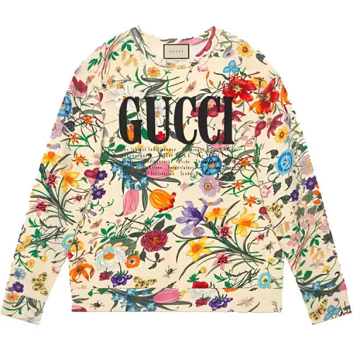 GUCCI Sweatshirts Unisex Yellow Crew Neck Moderate Regular