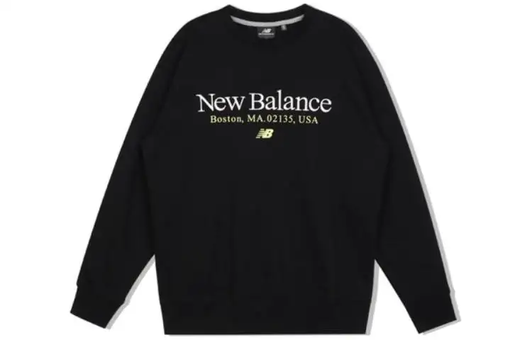 New Balance Sweatshirts Men's Black Crew Neck Moderate Other