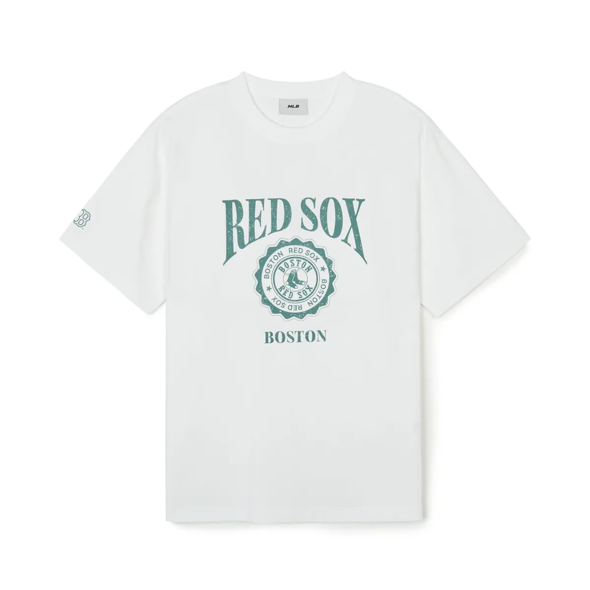 MLB Drop Shoulder Sleeve T Shirt Unisex White