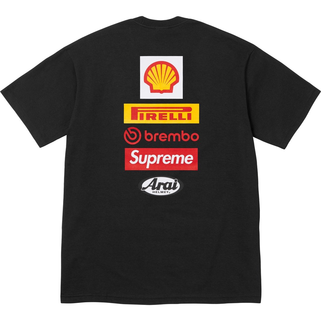 Supreme X DUCATI SS24 WEEK16 LOGO TEE - Unisex Regular Fit Short Sleeve T-shirt With Back Logo Print