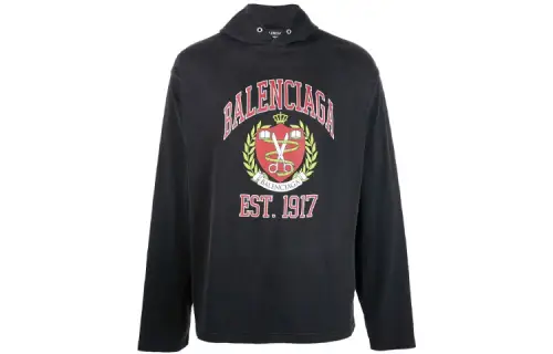 Balenciaga Sweatshirt Loose Fit Men's Black