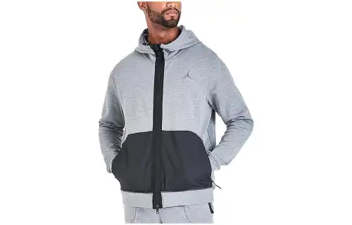 Jordan Sweatshirts Men's Gray Hooded Moderate Regular