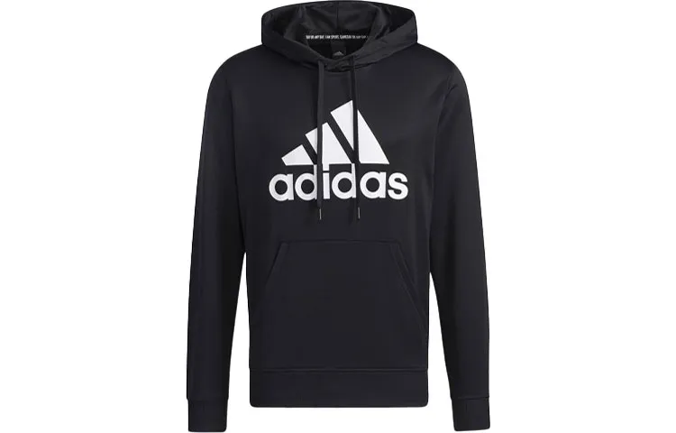 Adidas Sweatshirts Men's Black Hooded Moderate Regular