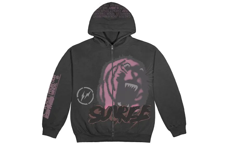 Travis Scott Cactus Jack For Fragment Sunrise Zip Up Hoodie